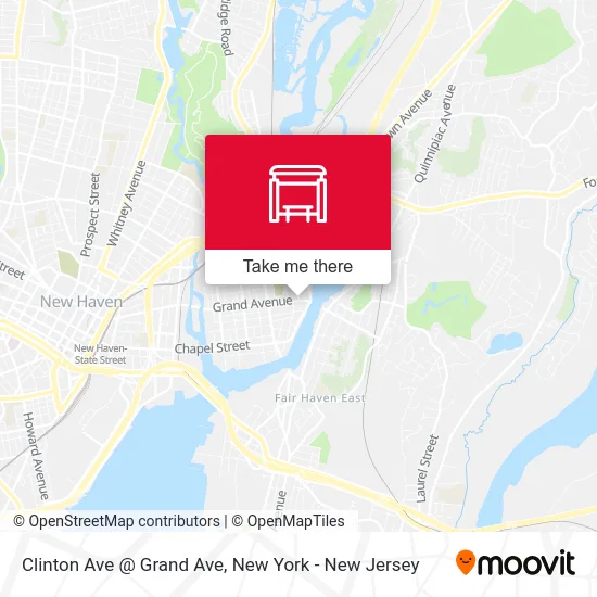 Clinton Ave @ Grand Ave map