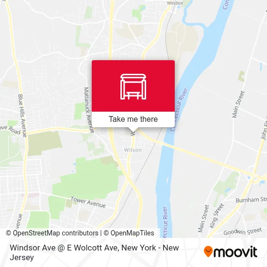 Windsor Ave @ E Wolcott Ave map