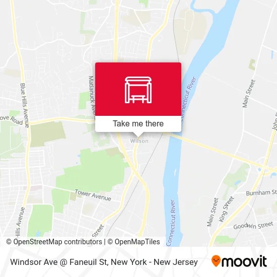 Windsor Ave @ Faneuil St map