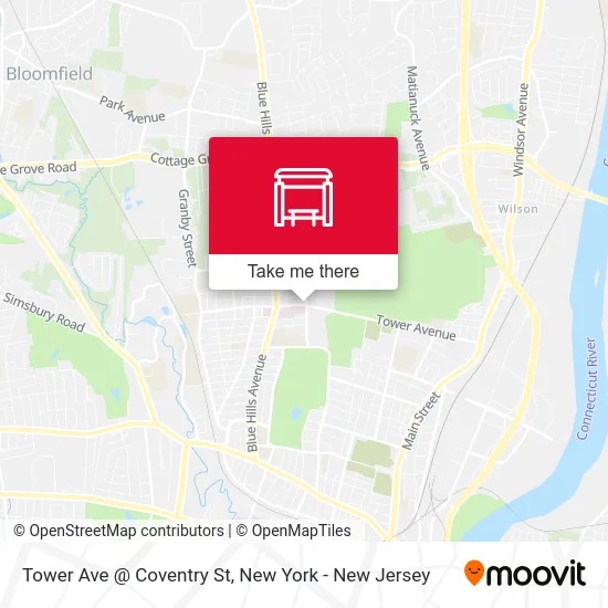 Tower Ave @ Coventry St map