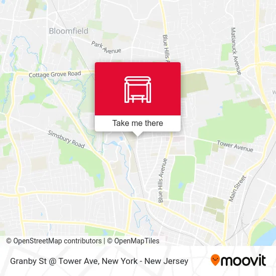 Granby St @ Tower Ave map