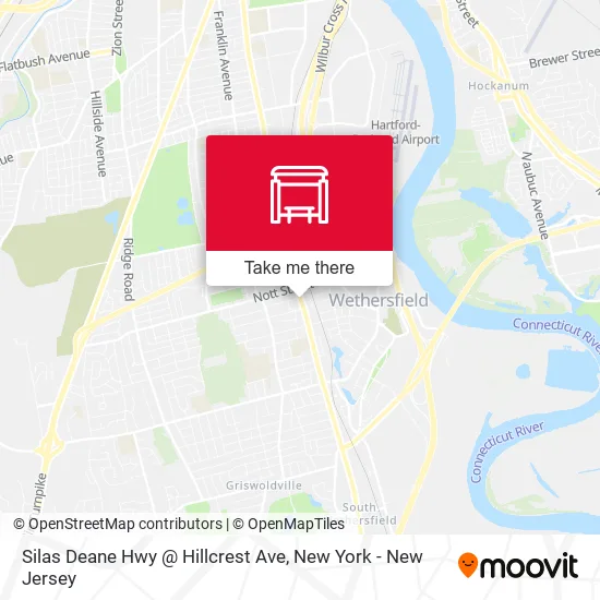 Mapa de Silas Deane Hwy @ Hillcrest Ave