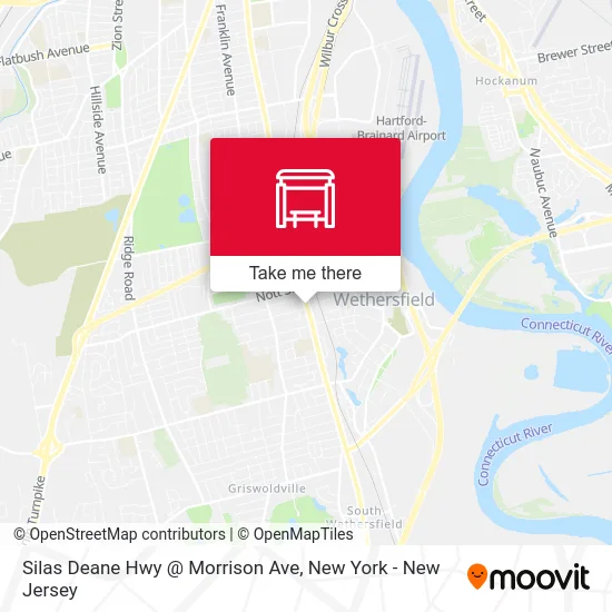 Silas Deane Hwy @ Morrison Ave map