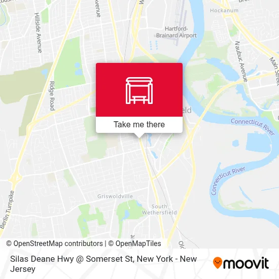 Silas Deane Hwy @ Somerset St map