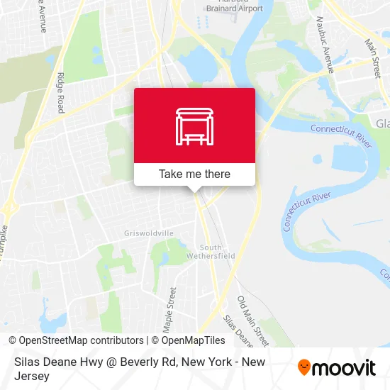 Silas Deane Hwy @ Beverly Rd map