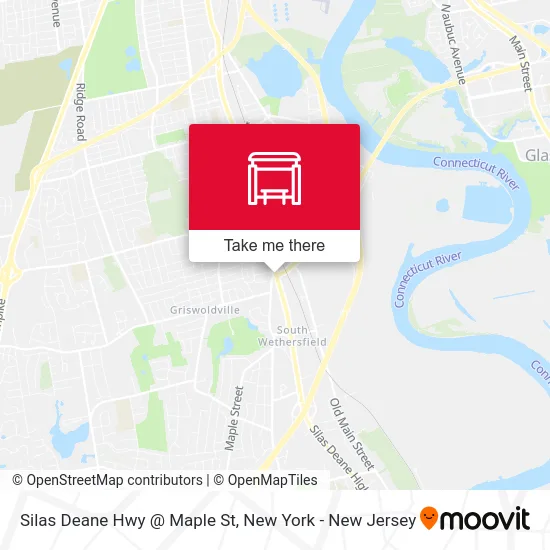 Silas Deane Hwy @ Maple St map