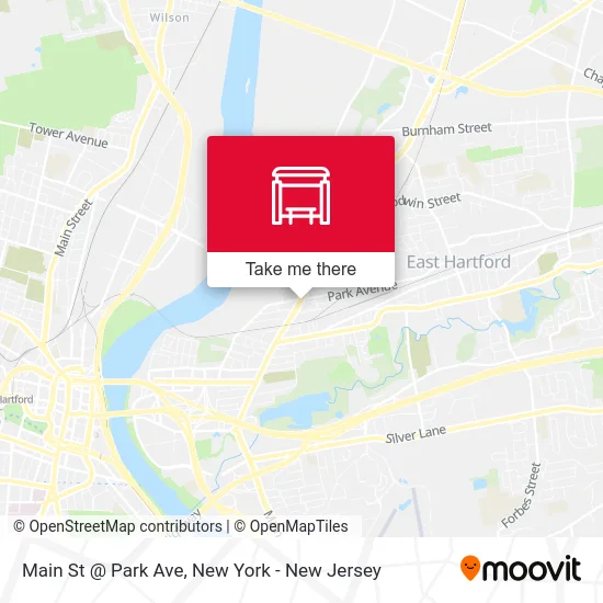 Main St @ Park Ave map