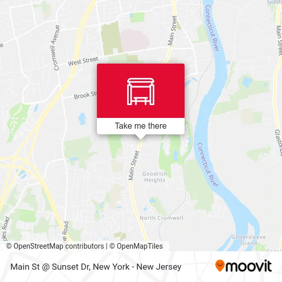 Main St @ Sunset Dr map