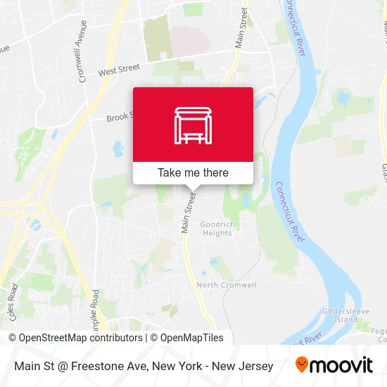 Main St @ Freestone Ave map