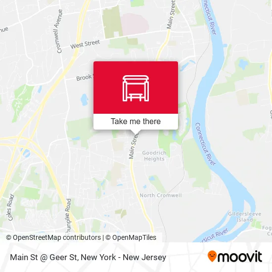 Main St @ Geer St map