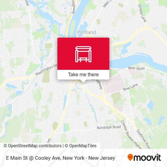 E Main St @ Cooley Ave map