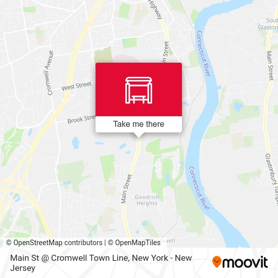 Main St @ Cromwell Town Line map