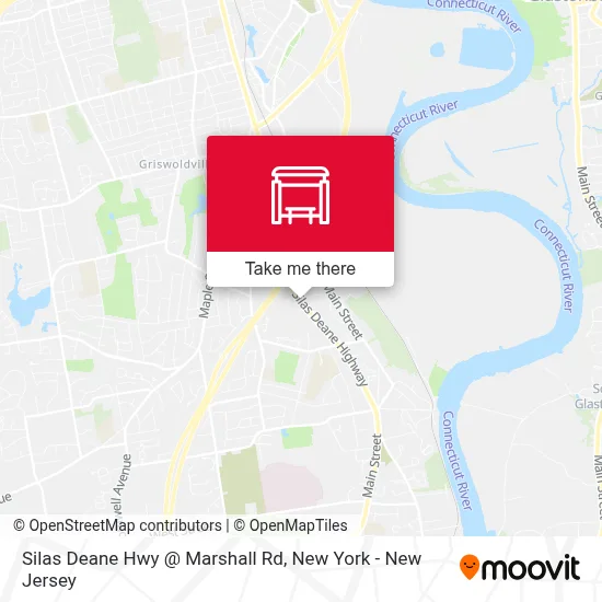 Silas Deane Hwy @ Marshall Rd map