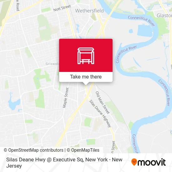 Silas Deane Hwy @ Executive Sq map