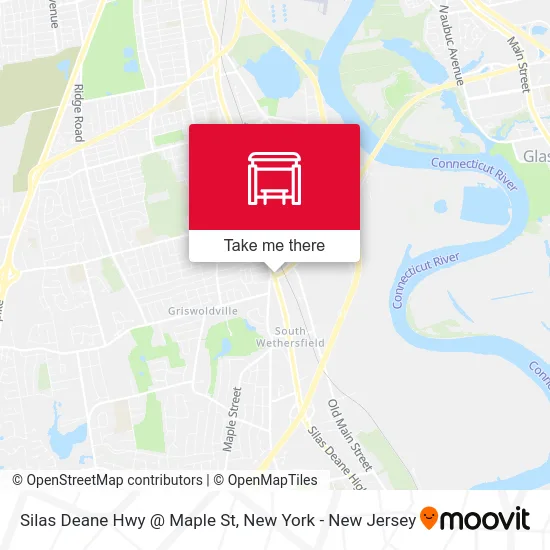 Silas Deane Hwy @ Maple St map