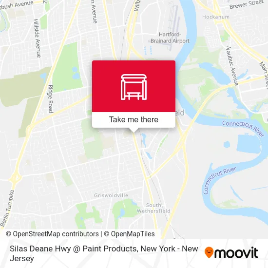 Silas Deane Hwy @ Paint Products map