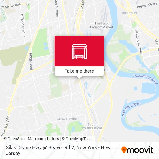 Silas Deane Hwy @ Beaver Rd 2 map