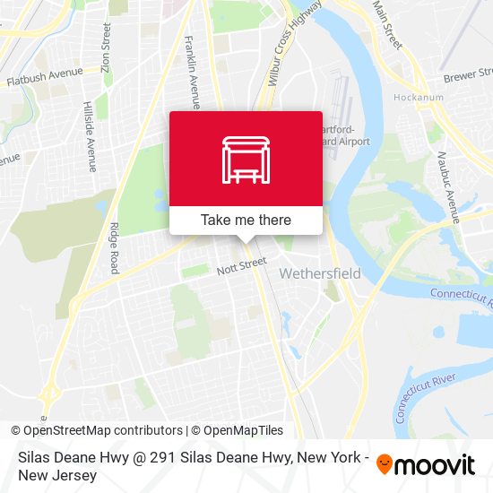 Mapa de Silas Deane Hwy @ 291 Silas Deane Hwy