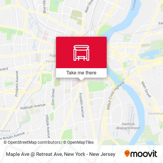 Mapa de Maple Ave @ Retreat Ave