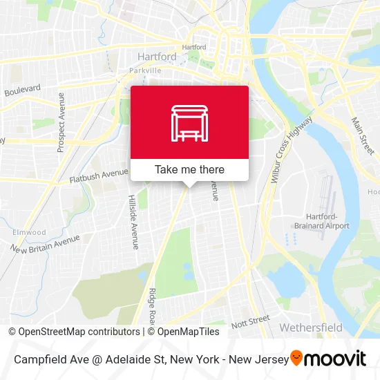 Campfield Ave @ Adelaide St map