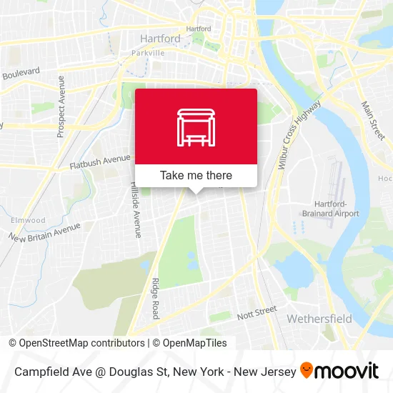 Campfield Ave @ Douglas St map