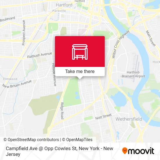 Campfield Ave @ Opp Cowles St map