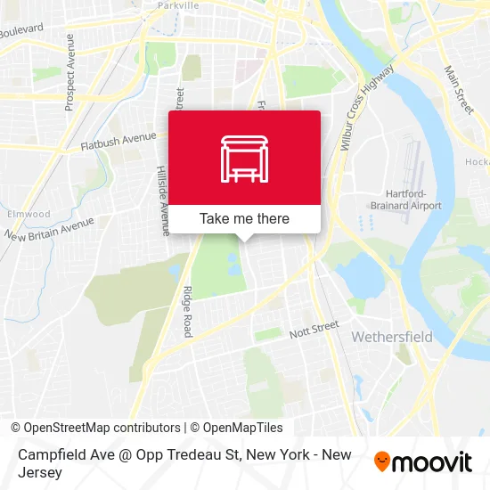 Campfield Ave @ Opp Tredeau St map