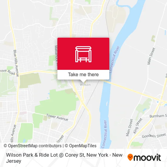 Wilson Park & Ride Lot @ Corey St map
