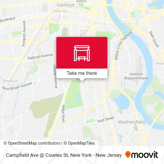 Campfield Ave @ Cowles St map