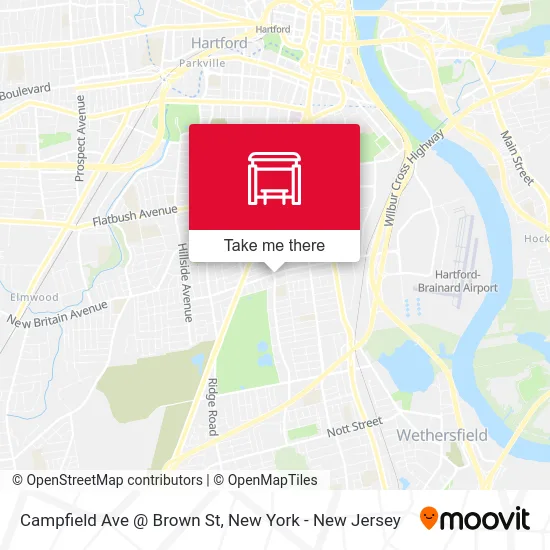 Campfield Ave @ Brown St map