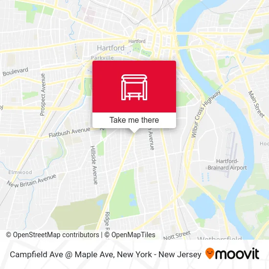 Campfield Ave @ Maple Ave map