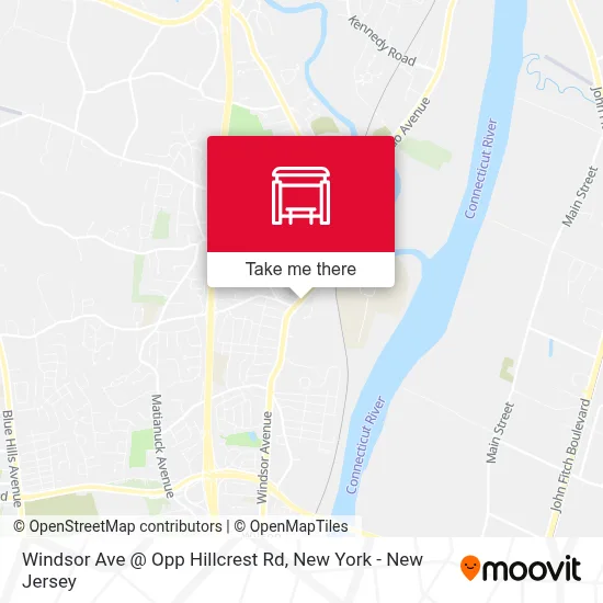 Windsor Ave @ Opp Hillcrest Rd map