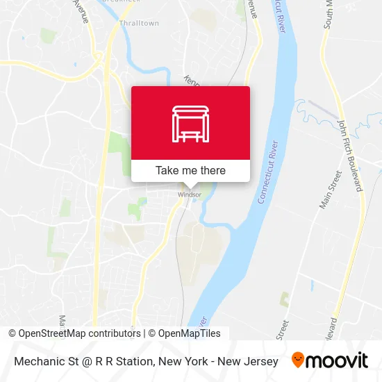 Mechanic St @ R R Station map