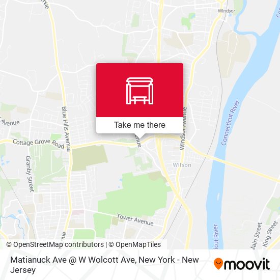 Matianuck Ave @ W Wolcott Ave map