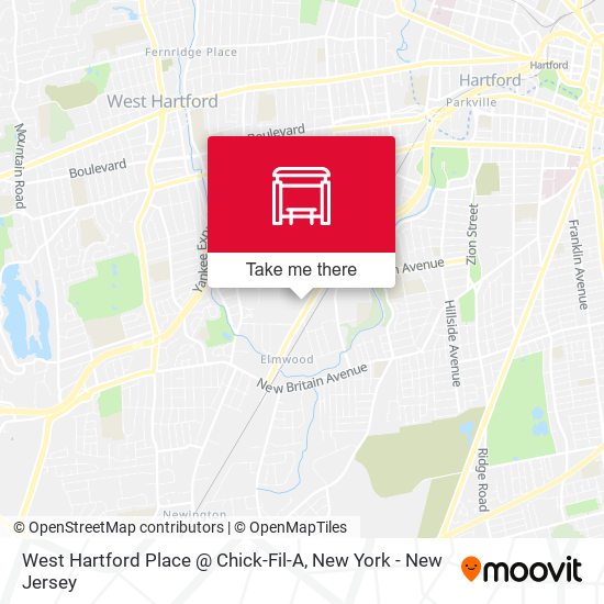 Mapa de West Hartford Place @ Chick-Fil-A