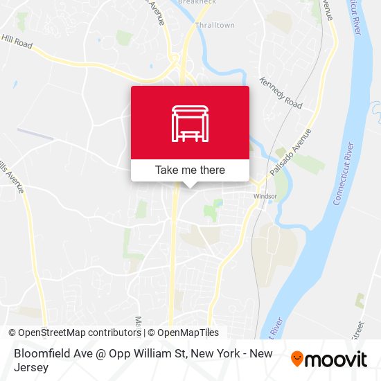 Bloomfield Ave @ Opp William St map