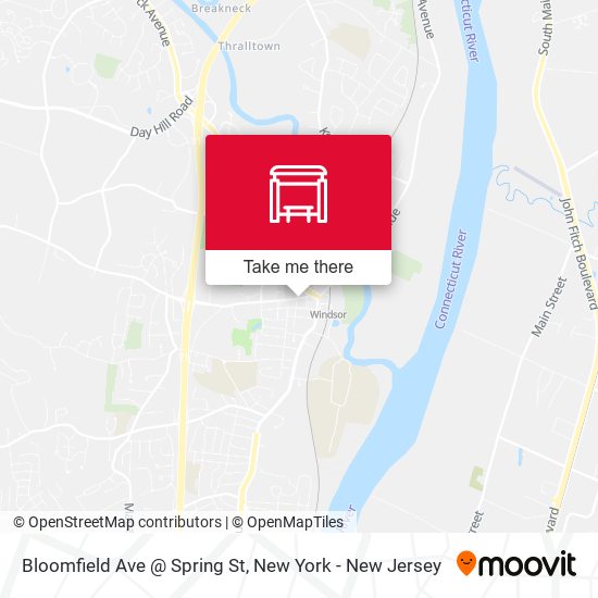 Bloomfield Ave @ Spring St map