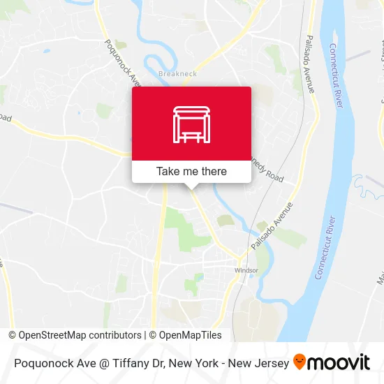 Poquonock Ave @ Tiffany Dr map