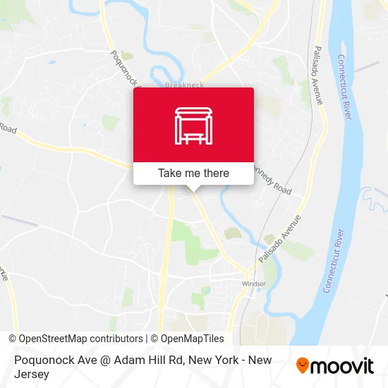 Poquonock Ave @ Adam Hill Rd map