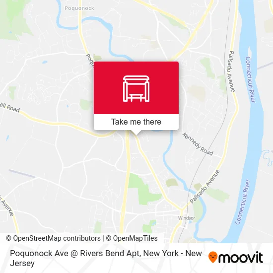 Poquonock Ave @ Rivers Bend Apt map