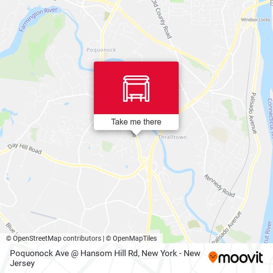 Poquonock Ave @ Hansom Hill Rd map