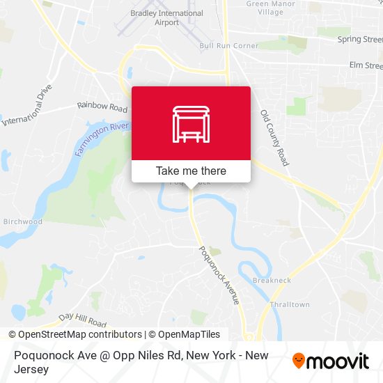 Poquonock Ave @ Opp Niles Rd map