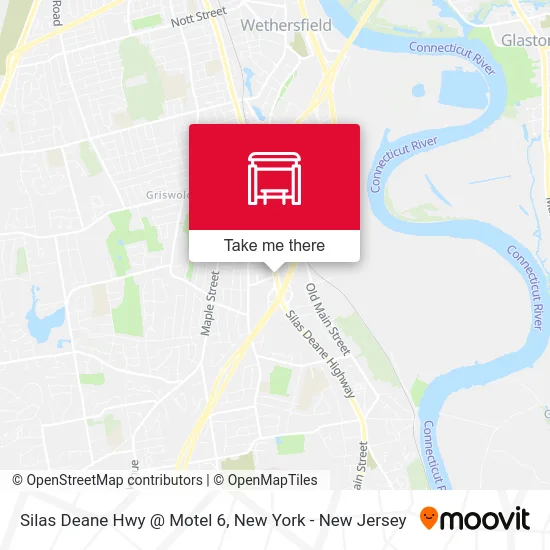 Silas Deane Hwy @ Motel 6 map