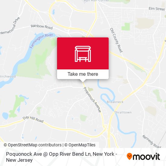 Mapa de Poquonock Ave @ Opp River Bend Ln