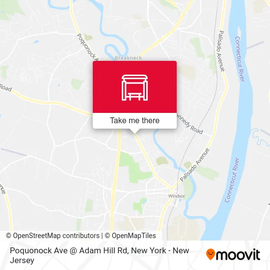 Poquonock Ave @ Adam Hill Rd map