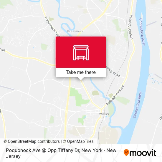 Poquonock Ave @ Opp Tiffany Dr map