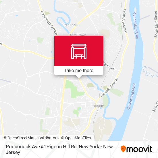 Poquonock Ave @ Pigeon Hill Rd map