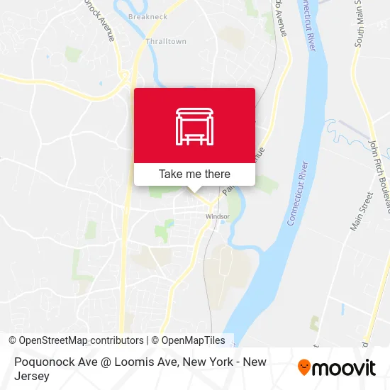 Poquonock Ave @ Loomis Ave map