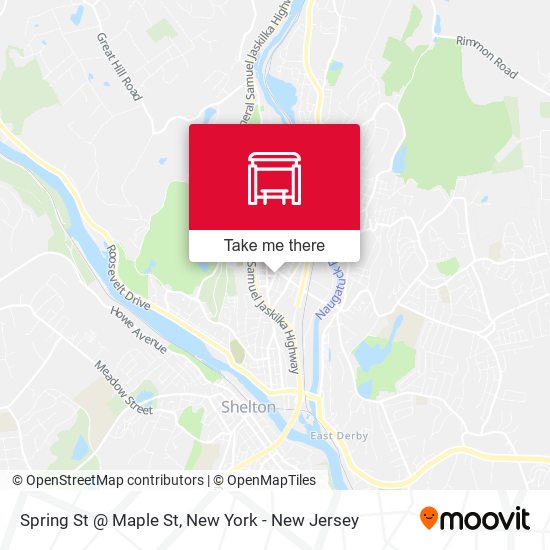 Mapa de Spring St @ Maple St