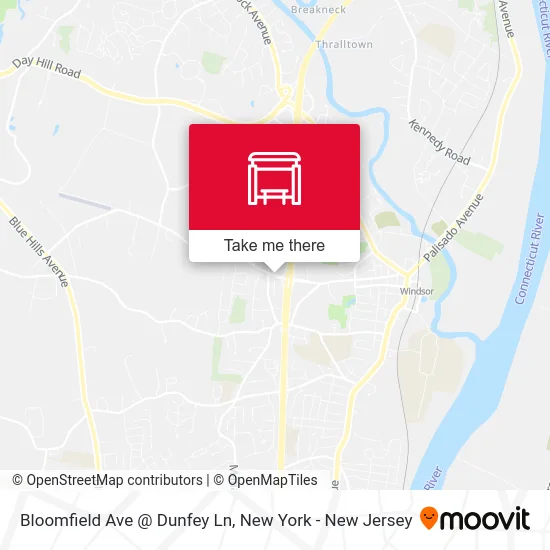 Bloomfield Ave @ Dunfey Ln map